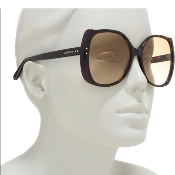 New Gucci 56MM Round/ Oval Sunglasses